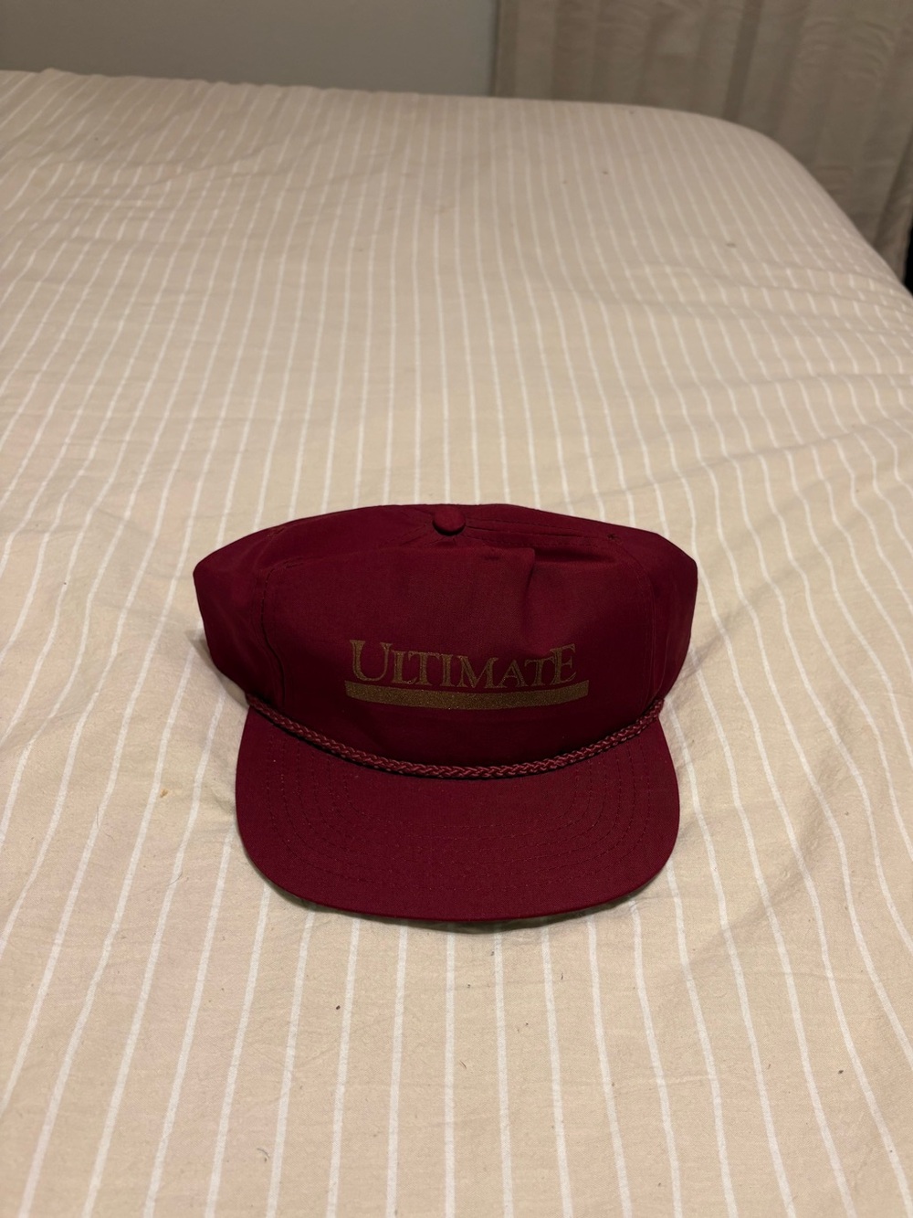 Ultimate Maroon Rope-Front Cap